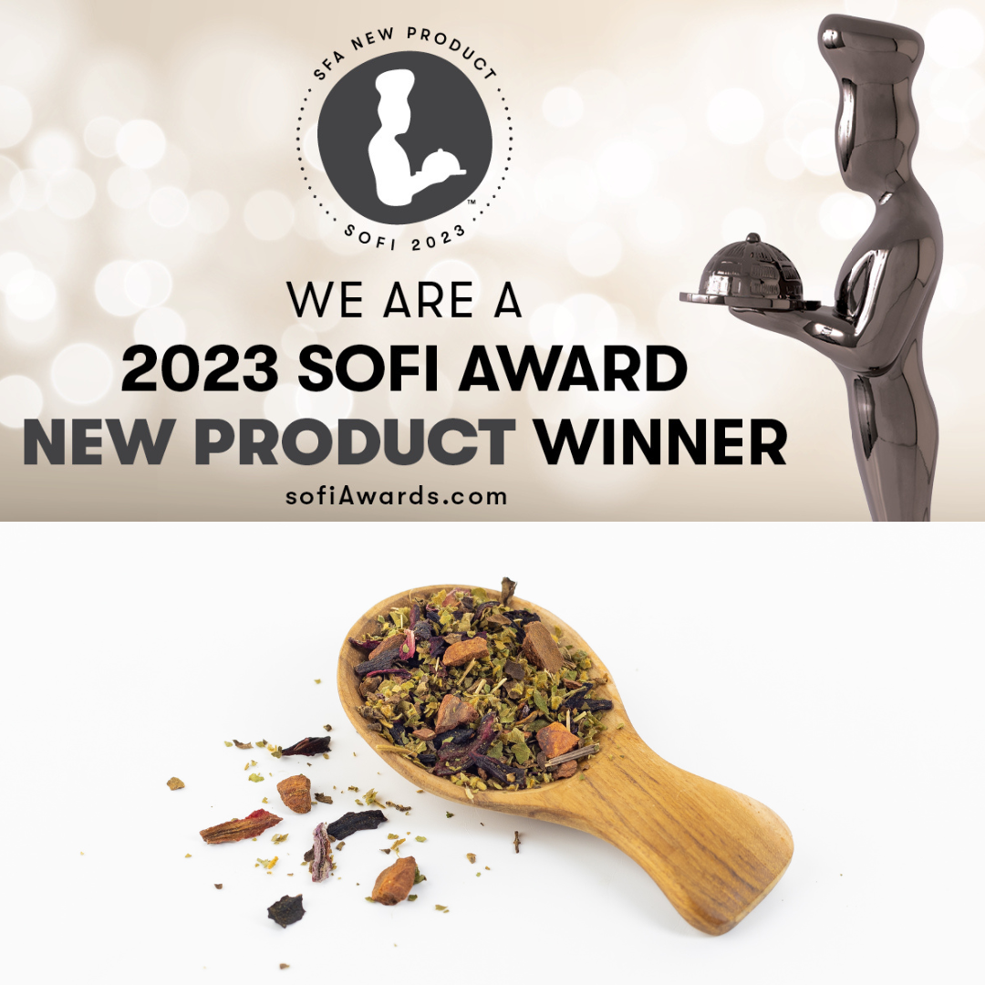 Control Sugar Delete Gymnema tea winning the 2023 sofi New Product Award by the Specialty Food Association