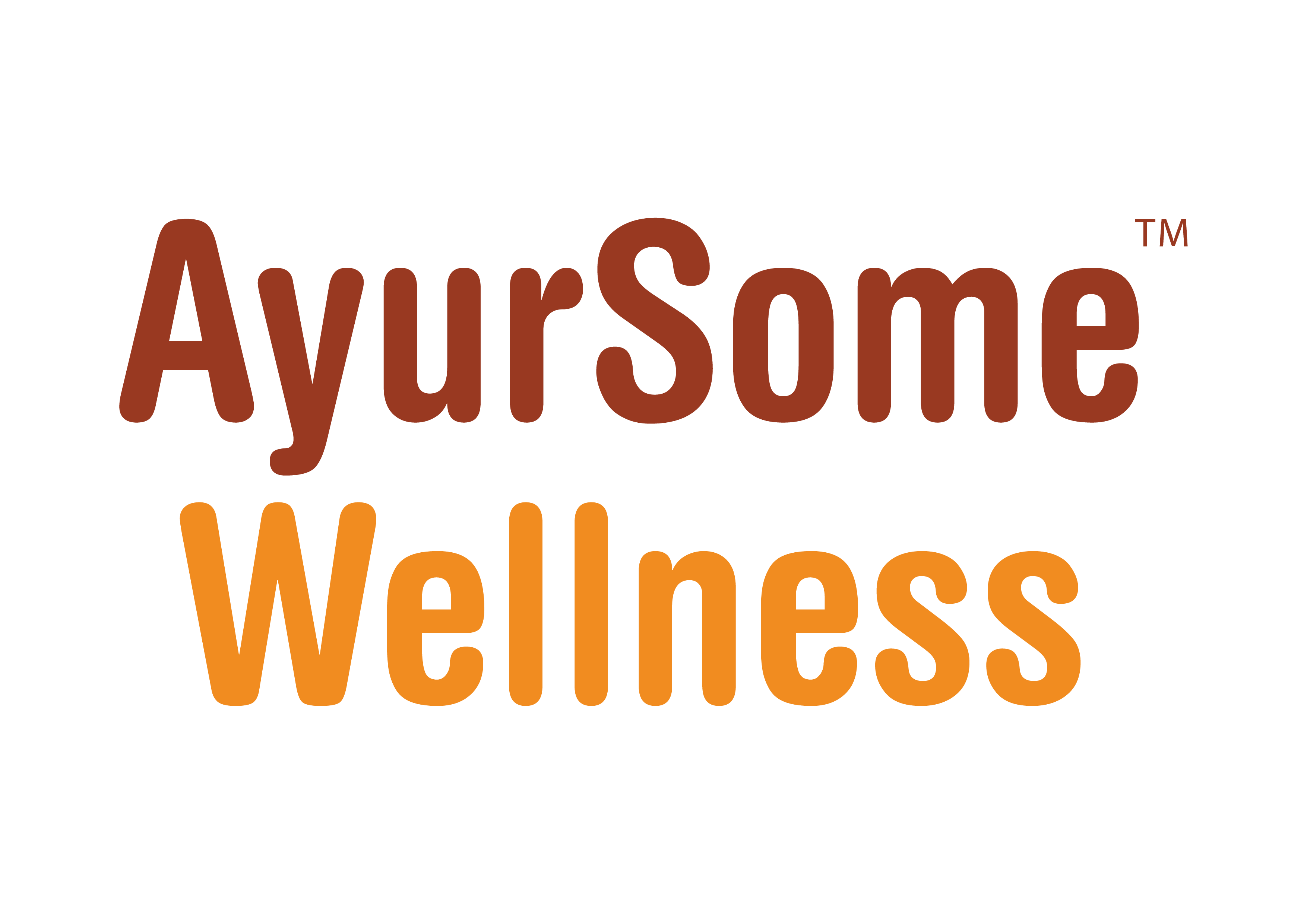 Logo of Ayursome wellness formerly ayursome foods, an einkorn cookies and millet cookies brand with herbal teas and turmeric spice for golden latte