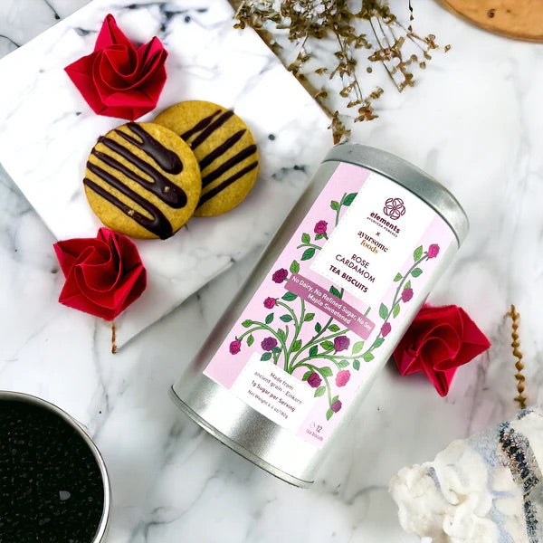 Rose Cardamom Tea Biscuits - NEW, LIMITED EDITION